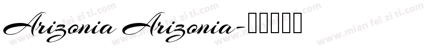 Arizonia Arizonia字体转换